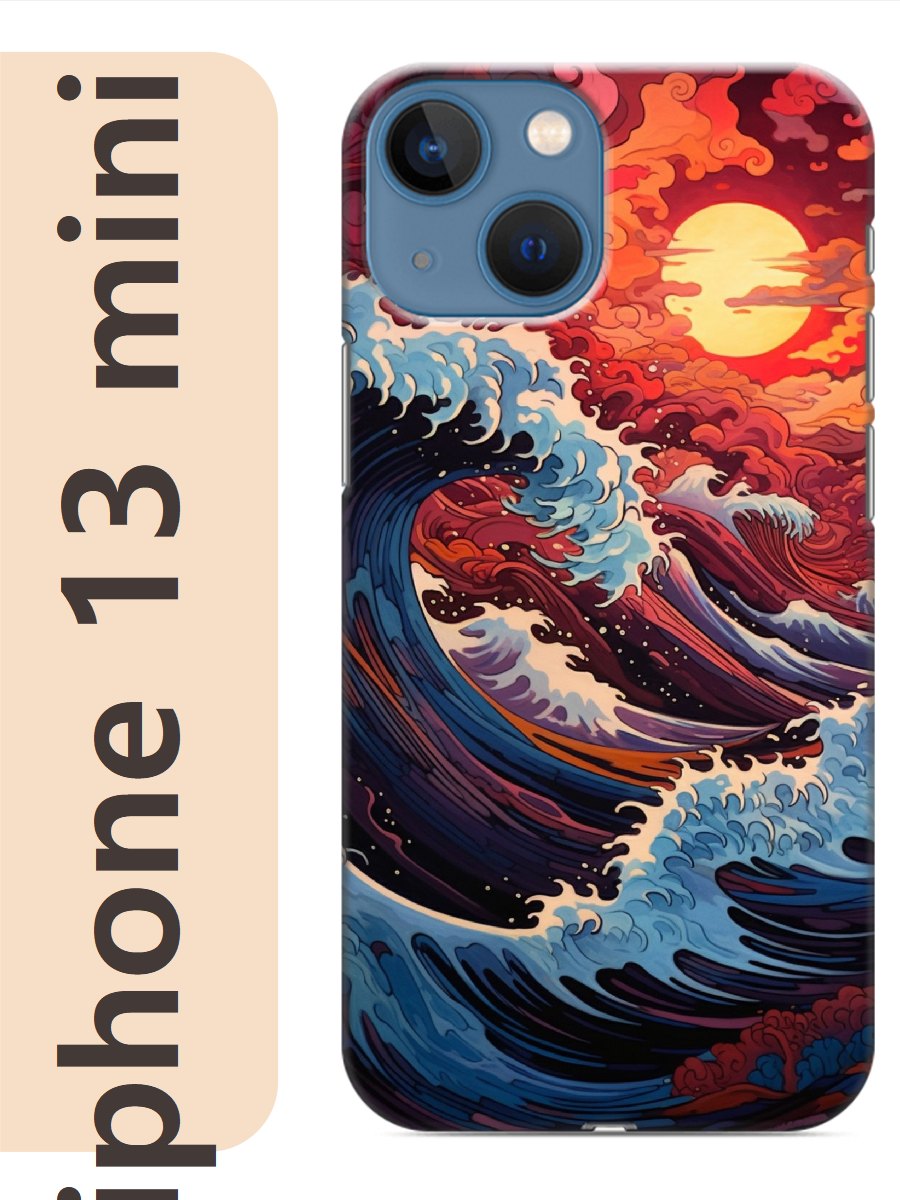 

Чехол на Apple Iphone 13 mini волны 898, Прозрачный, Iphm13rzne