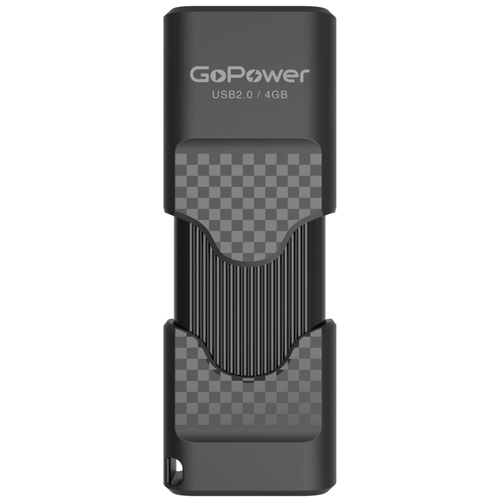 Флешка GoPower Slider 4 ГБ (00-00025961) 600014989089, размер 52*17*7 мм