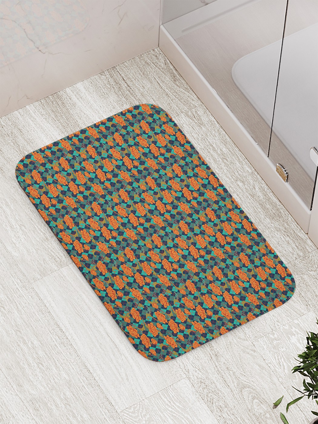 

bath_69890 Коврик противоскользящий для ванной, сауны, бассейна, 77х52 см