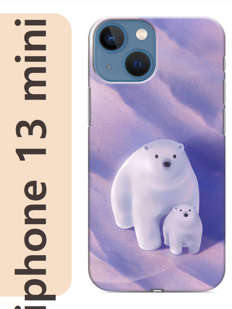 

Чехол на Apple Iphone 13 mini медведи белые 890, Iphm13zhiv