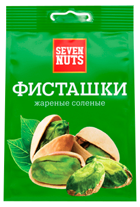 

Фисташки Seven Nuts Отборные жареные соленые 175 г