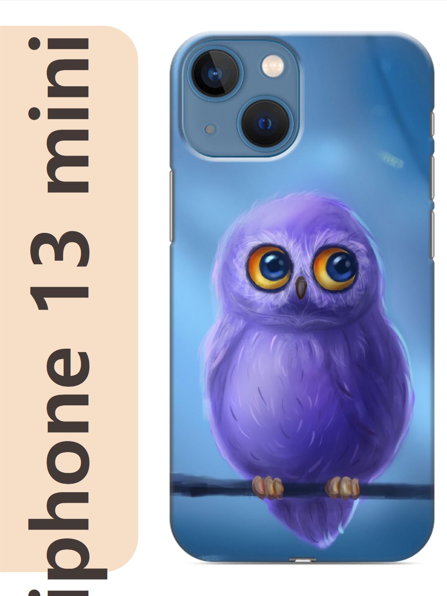 

Чехол на Apple Iphone 13 mini сова 881, Прозрачный, Iphm13zhiv
