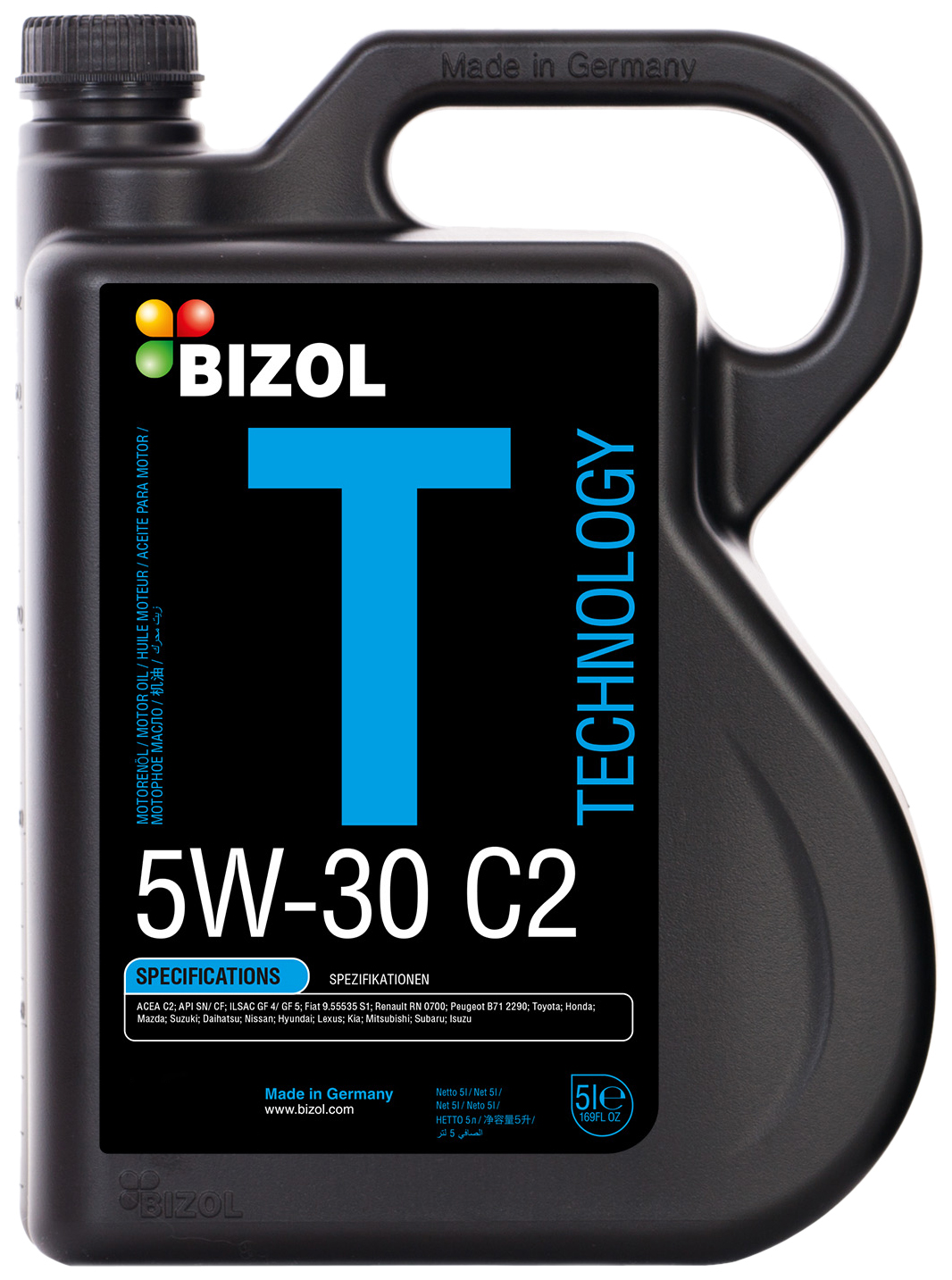 

Моторное масло Синтетическое Technology 5W-30 C2 5л BIZOL 81221