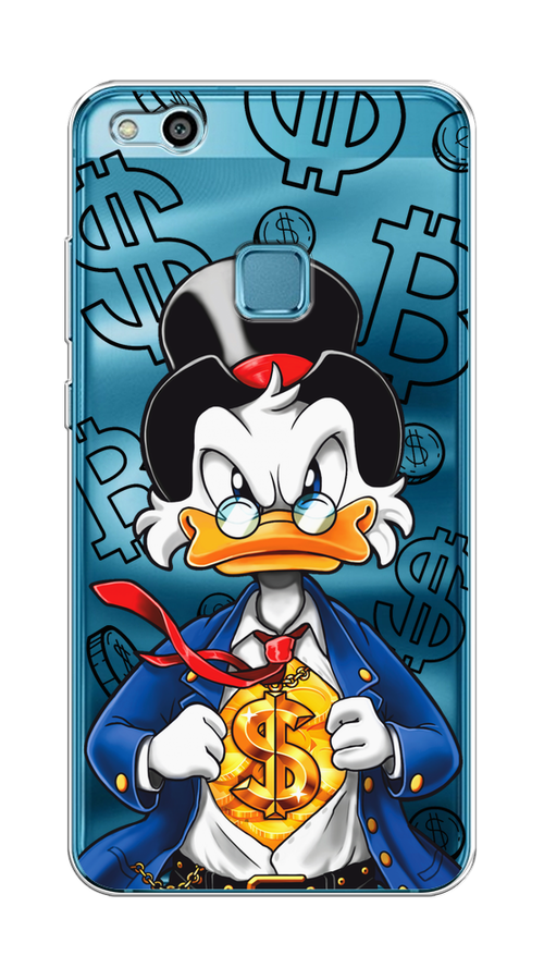 

Чехол на Huawei P10 Lite "Scrooge Goldman", Черный;белый;синий, 61350-1