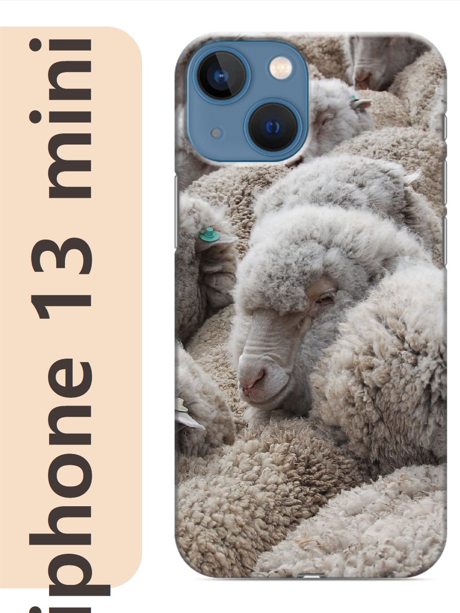 

Чехол на Apple Iphone 13 mini овцы 875, Прозрачный, Iphm13zhiv