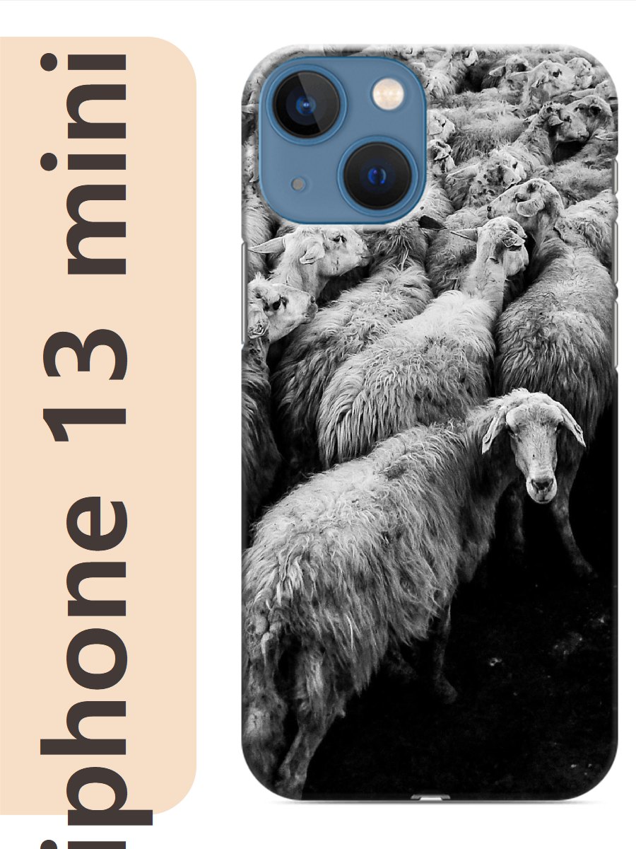

Чехол на Apple Iphone 13 mini стадо овец 871, Прозрачный, Iphm13zhiv