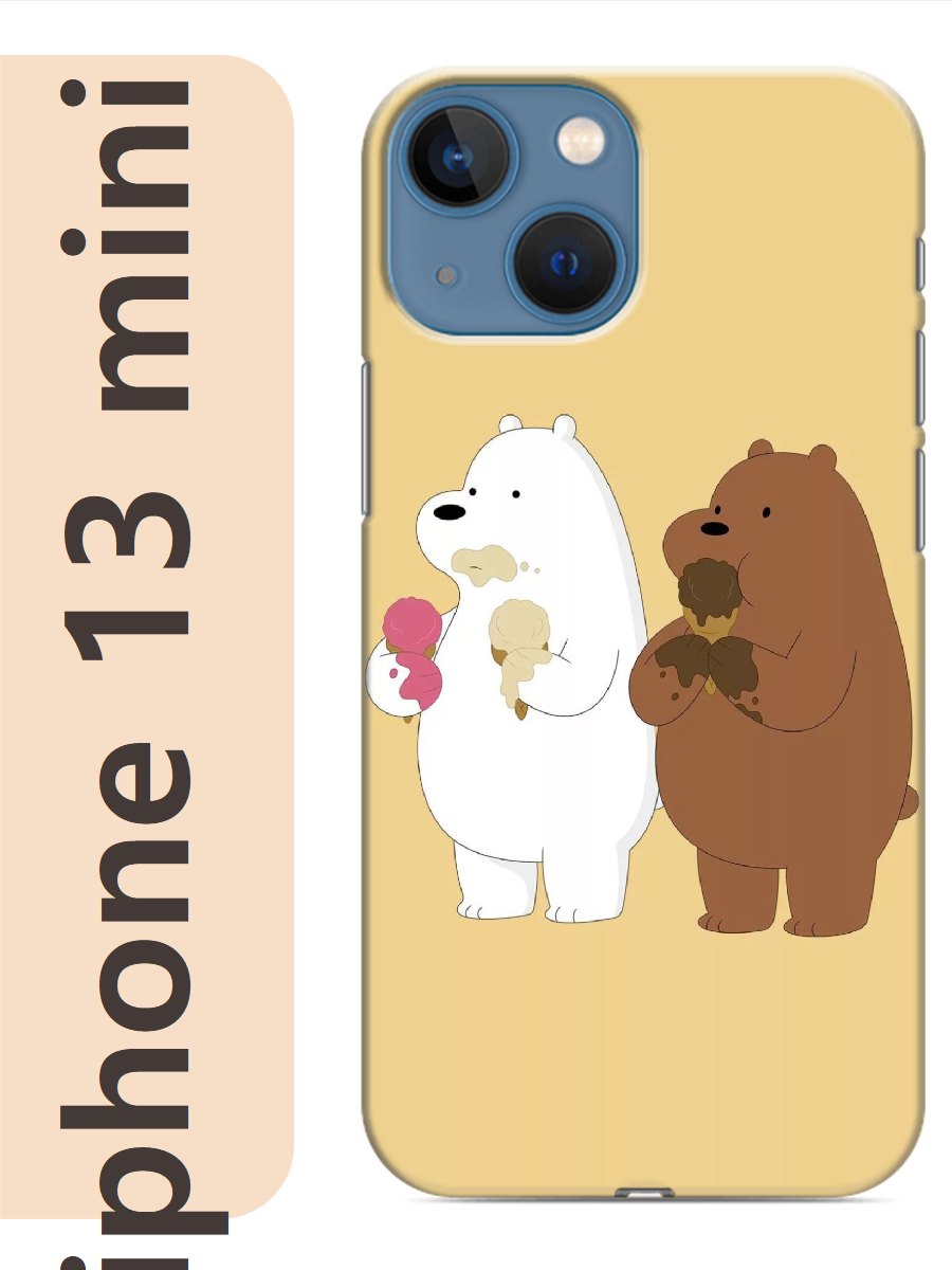 

Чехол на Apple Iphone 13 mini медведи с мороженым 870, Прозрачный, Iphm13zhiv