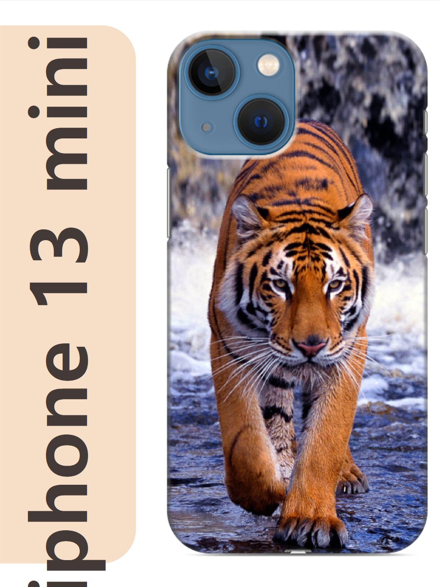 

Чехол на Apple Iphone 13 mini тигр 867, Прозрачный, Iphm13zhiv