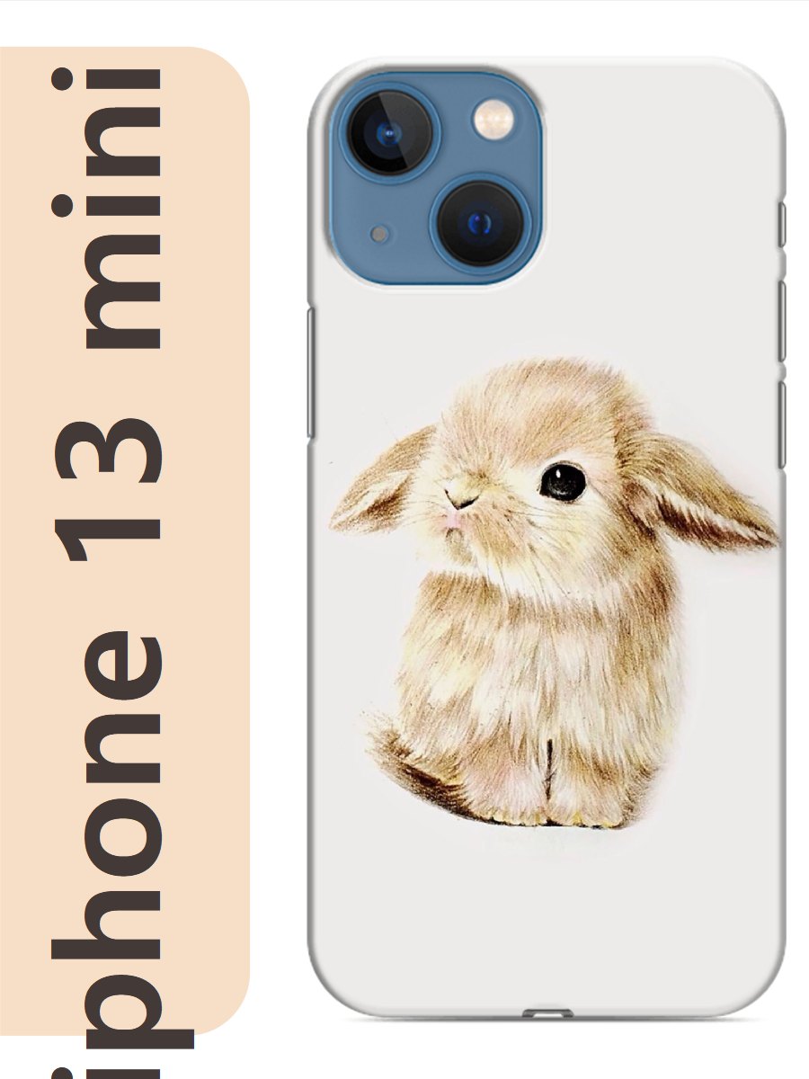 

Чехол на Apple Iphone 13 mini зайчик 857, Прозрачный, Iphm13zhiv