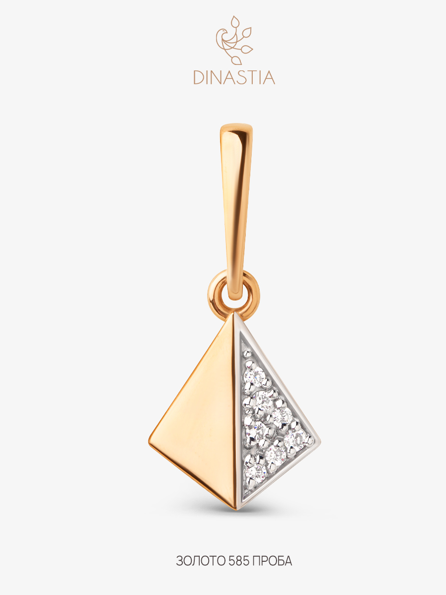 

Кулон из золота DINASTIA.GOLD 106838, фианит, 106838