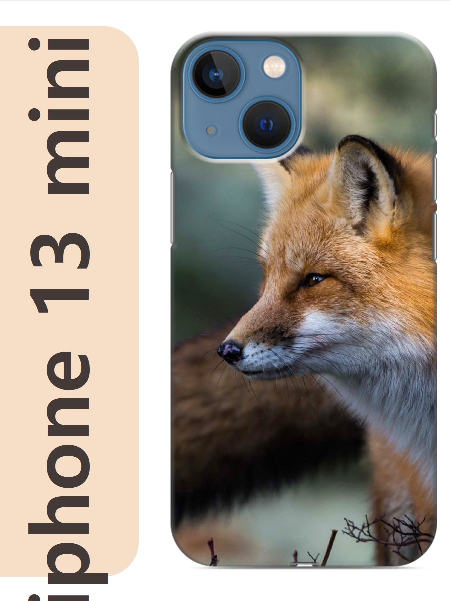 

Чехол на Apple Iphone 13 mini лиса 855, Прозрачный, Iphm13zhiv