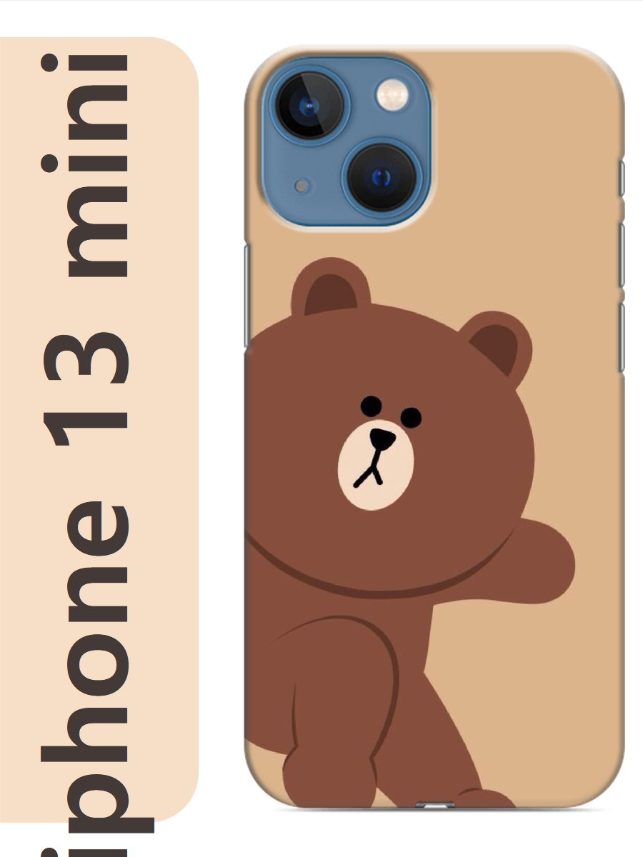 

Чехол на Apple Iphone 13 mini медведь 845, Прозрачный, Iphm13zhiv