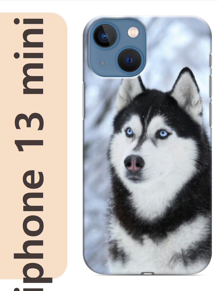 

Чехол на Apple Iphone 13 mini хаски 837, Прозрачный, Iphm13dogs