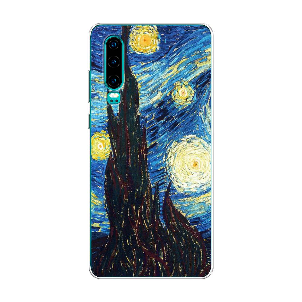 

Чехол Awog на Huawei P30 "Ван Гог Звездная ночь", Желтый, 68550-9