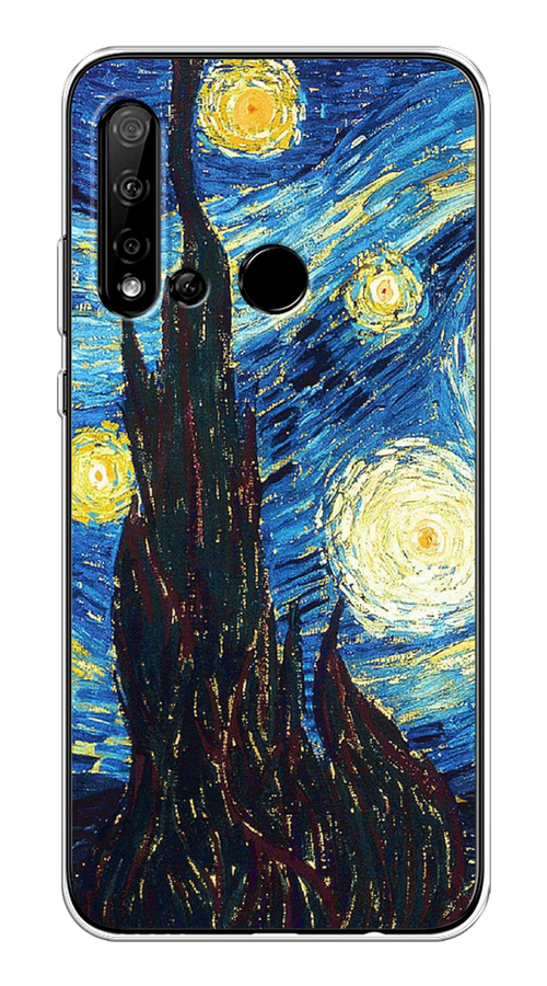 

Чехол Awog на Huawei P20 lite 2019 "Ван Гог Звездная ночь", Желтый, 69750-9