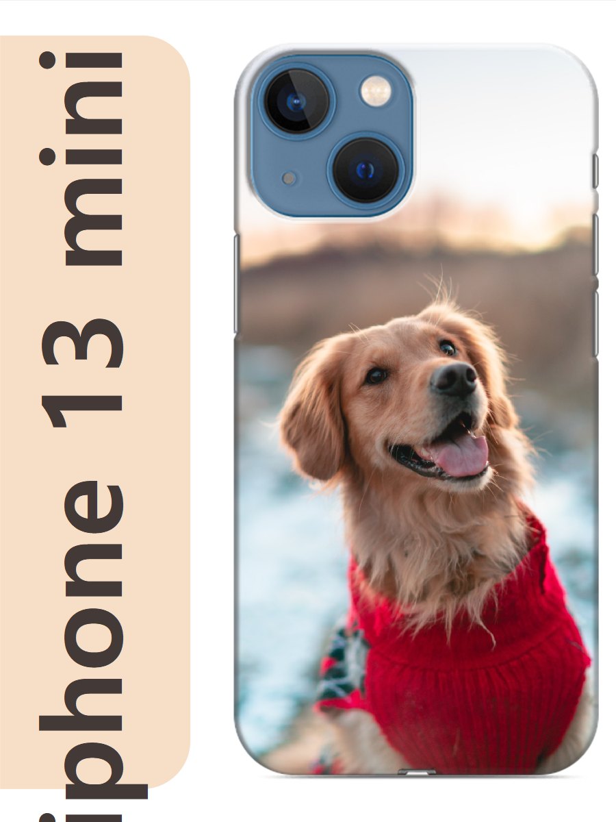 

Чехол на Apple Iphone 13 mini ретривер в кофте 834, Прозрачный, Iphm13dogs