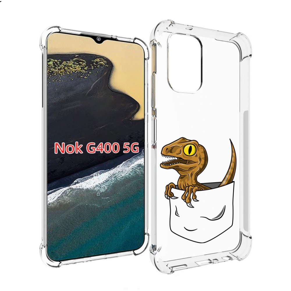 

Чехол MyPads динозавр в кармане для Nokia G400 5G, Прозрачный, Tocco