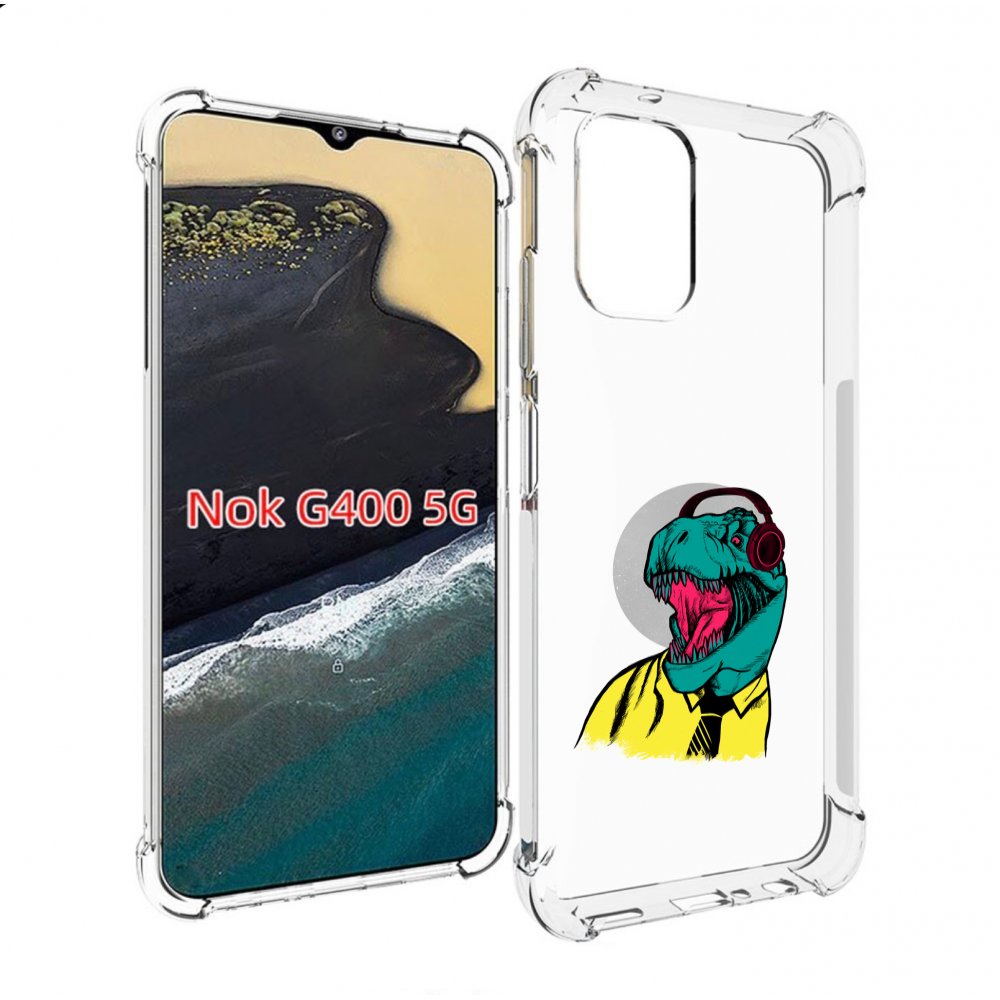 

Чехол MyPads дино для Nokia G400 5G, Прозрачный, Tocco