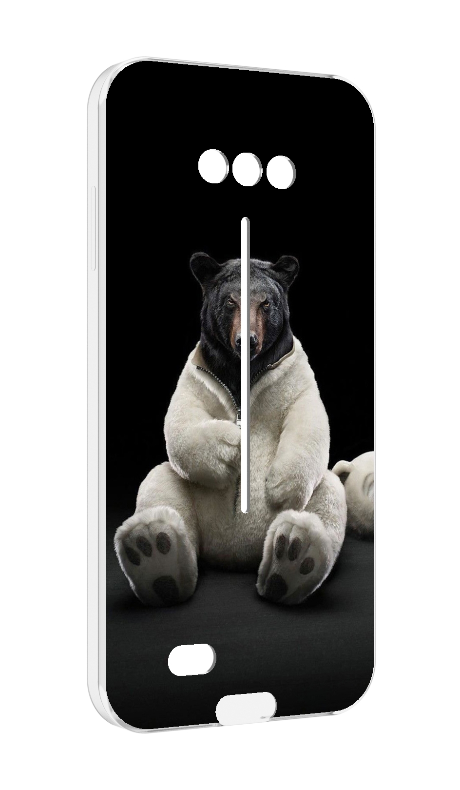 

Чехол MyPads Медведь-бурый-белый для Doogee S41/S41 Pro противоударный, Tocco