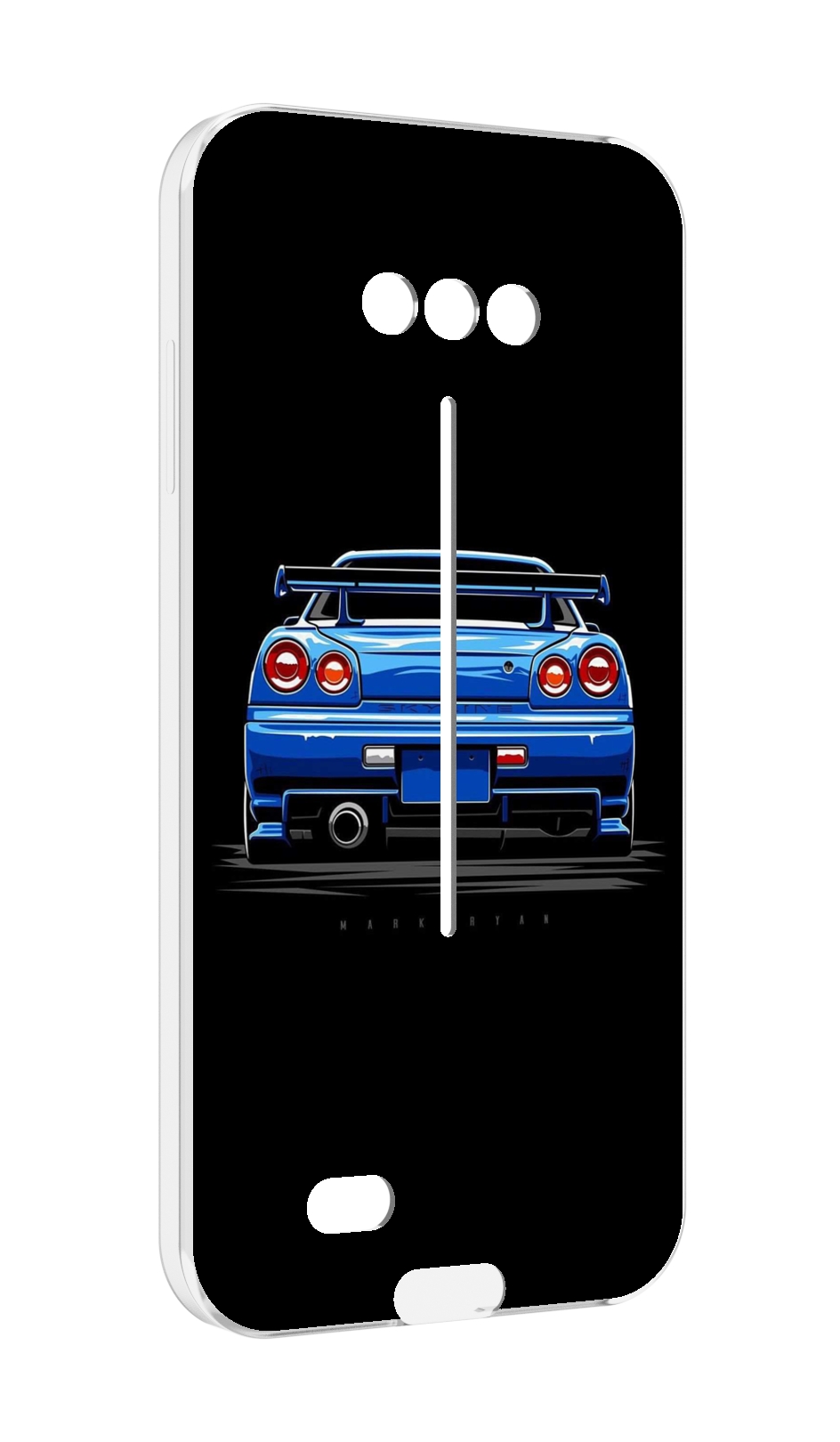 

Чехол MyPads Машина-синяя мужской для Doogee S41/S41 Pro противоударный, Tocco