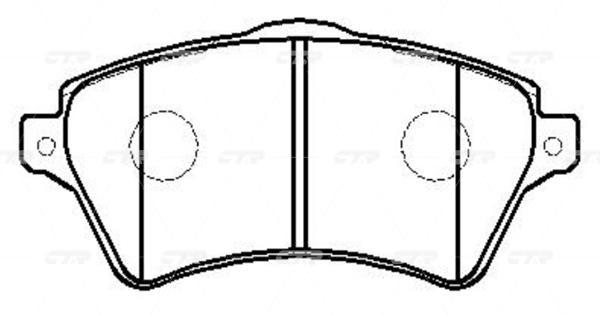 

Колодки тормозные Ctr gk1195