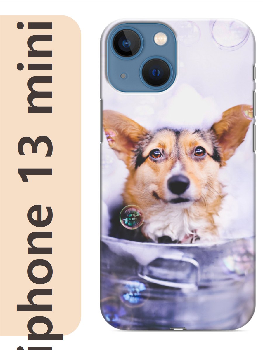 

Чехол на Apple Iphone 13 mini корги в пузырях 821, Прозрачный, Iphm13dogs
