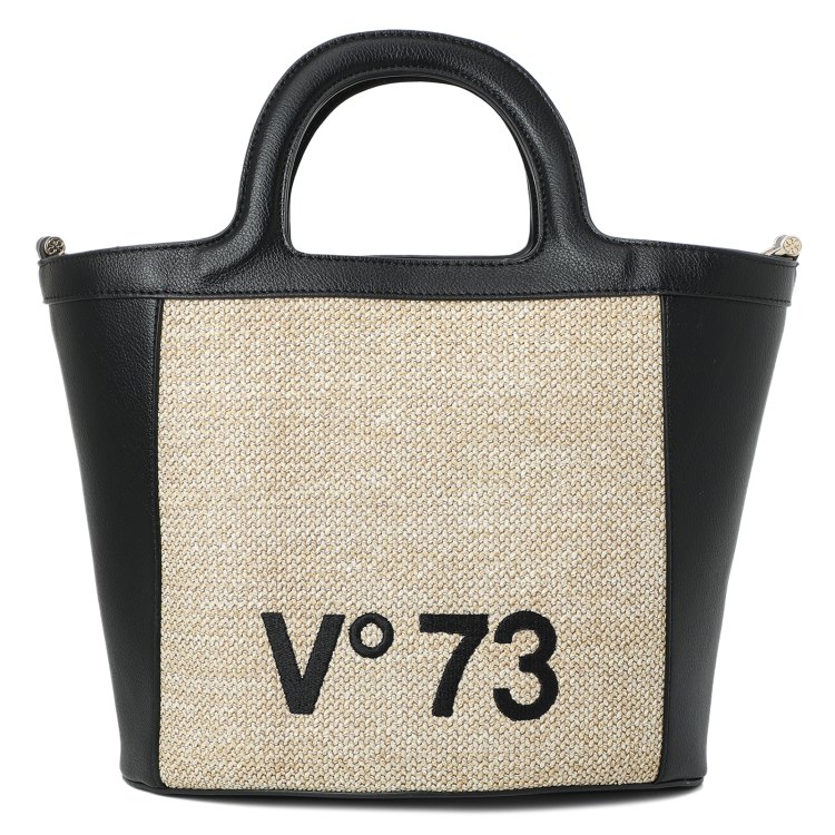 

Сумка тоут женская V73 73BS6UJ02, черный, Бежевый;черный, 73BS6UJ02