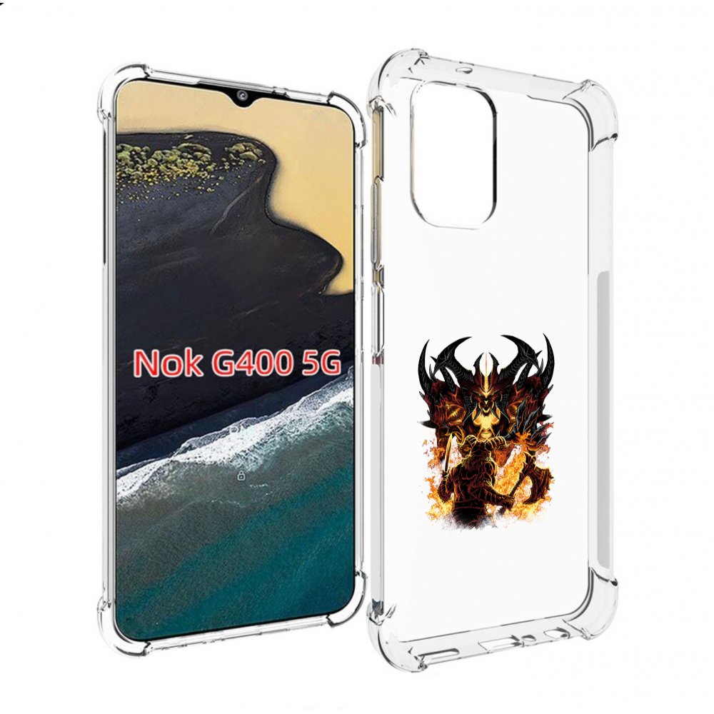 

Чехол MyPads демон shadow fiend для Nokia G400 5G, Прозрачный, Tocco