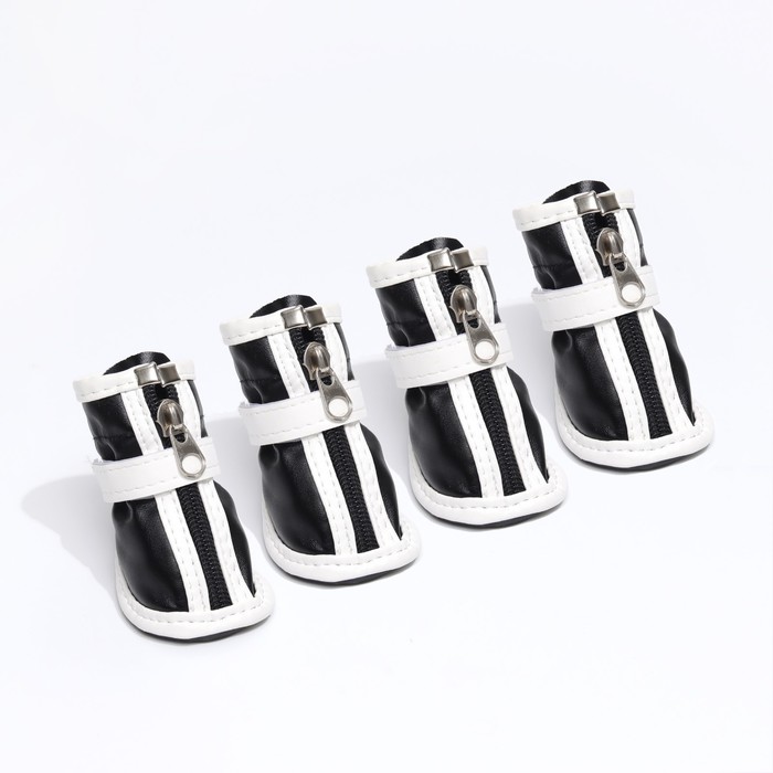 фото Ботинки "спорт", набор 4 шт, 1 размер (4 х 3 см), чёрные nobrand