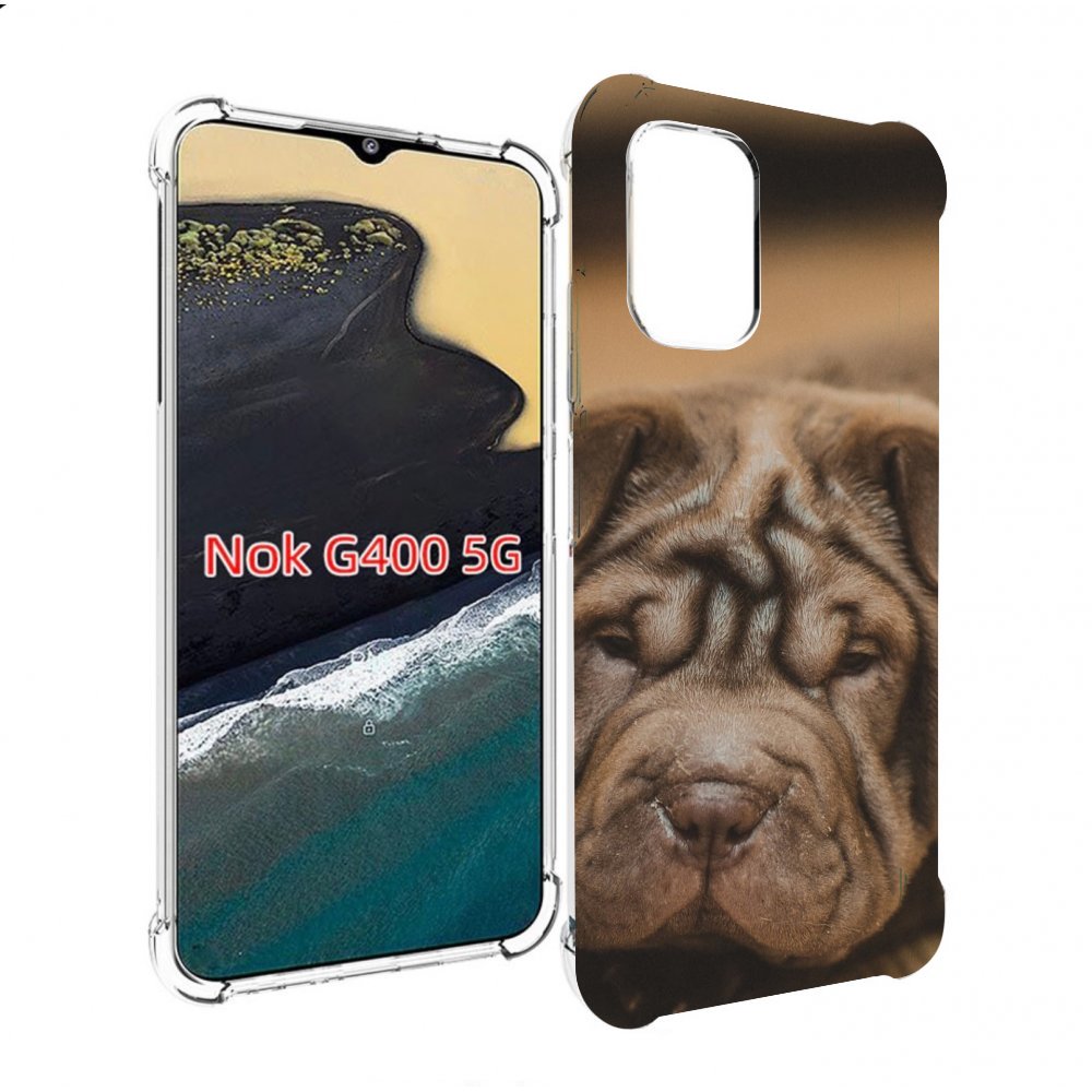 

Чехол MyPads шарпеи для Nokia G400 5G, Прозрачный, Tocco