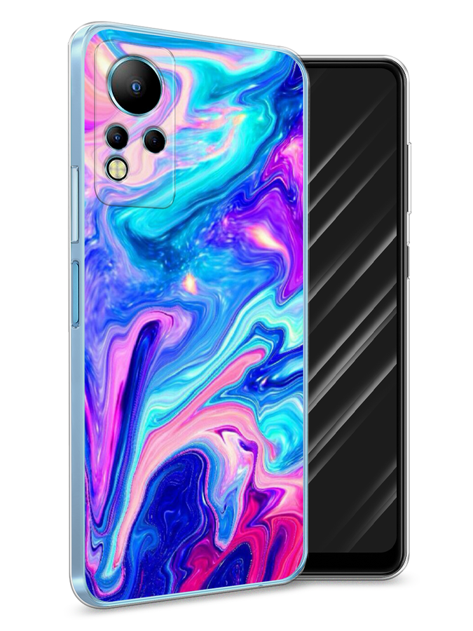 

Чехол Awog на Infinix Note 11 "Потеки краски", Разноцветный, 3100450-10