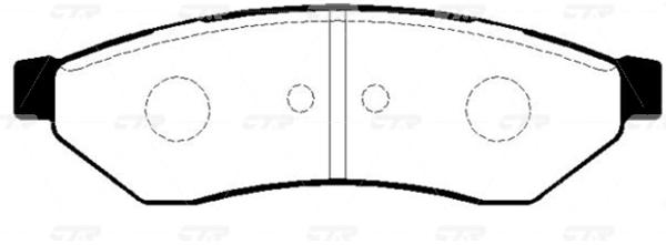 

Колодки тормозные Ctr gk0446