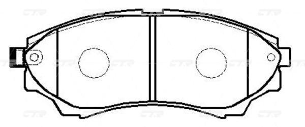 

Колодки тормозные FORD RANGER 99-/MAZDA B-SERIE 99- CTR GK0178