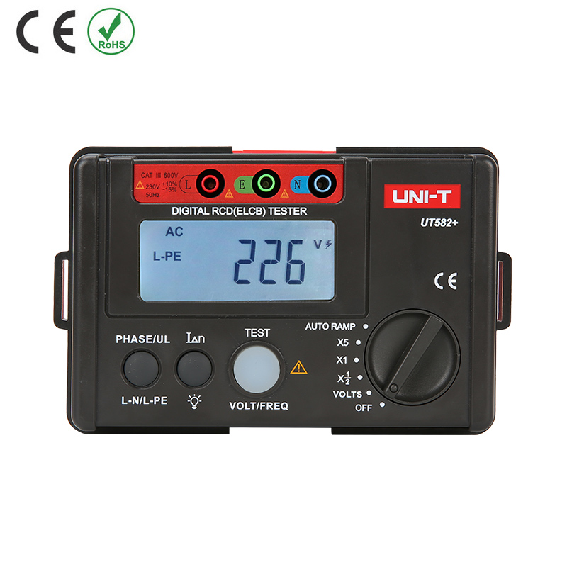 

Цифровой тестер УЗО (ELCB) UNI-T UT582+