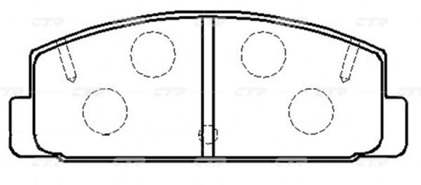 

Колодки тормозные MAZDA задн. ( CKMZ49) CTR GK0695