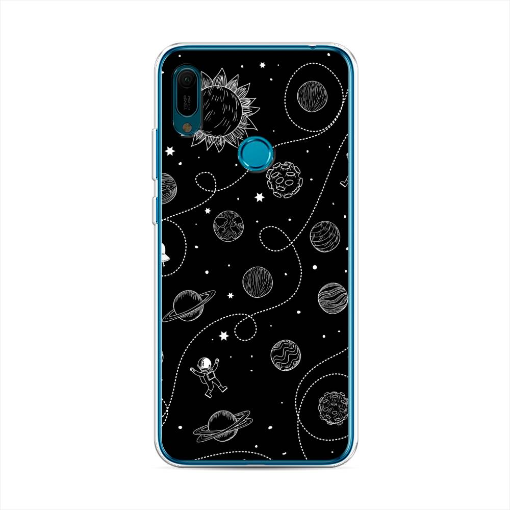 

Чехол Awog на Huawei Y6 2019 "В невесомости", Бежевый, 68650-4
