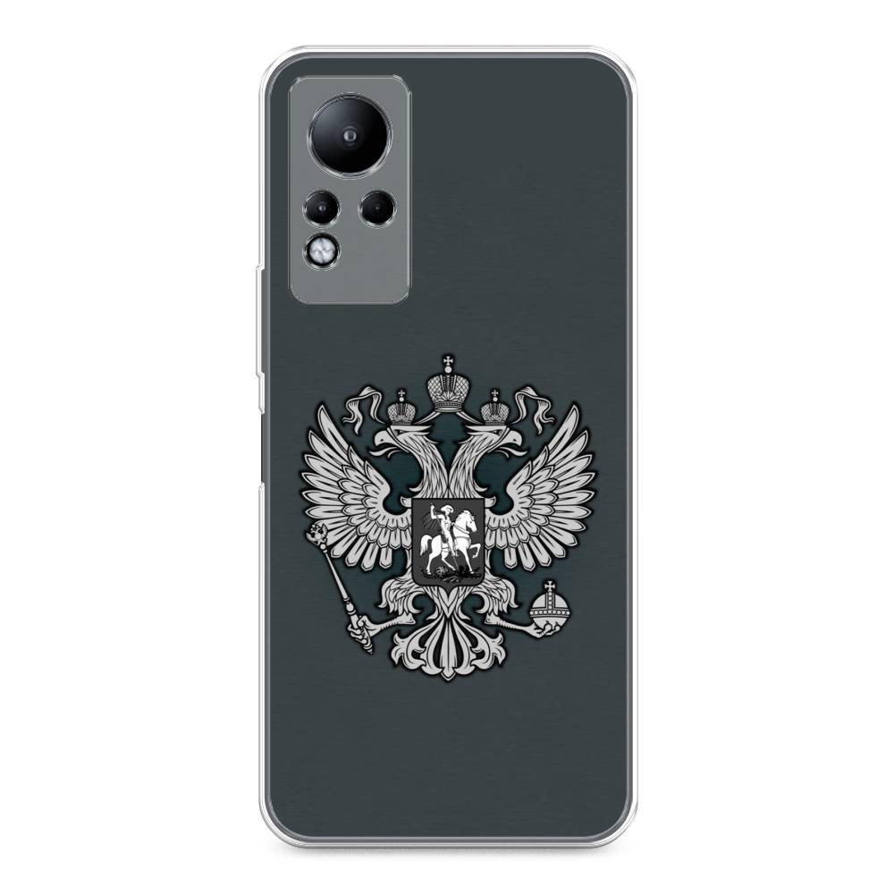 фото Чехол awog "герб россии серый" для infinix note 11