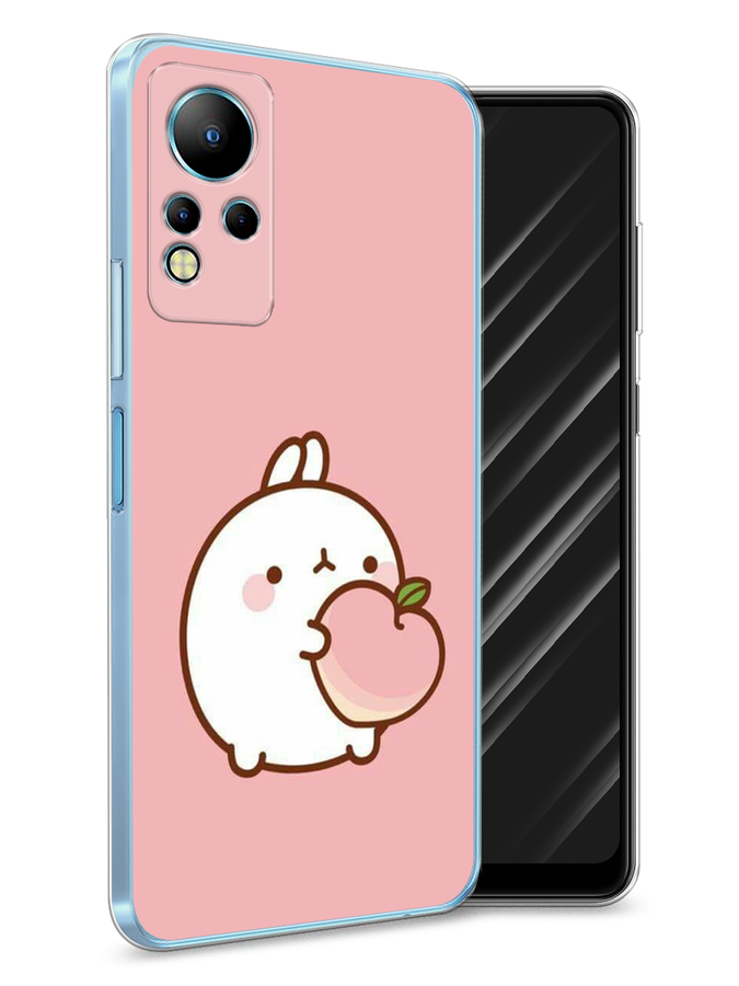 

Чехол Awog на Infinix Note 11 "Кролик с персиком", Разноцветный, 3100450-1