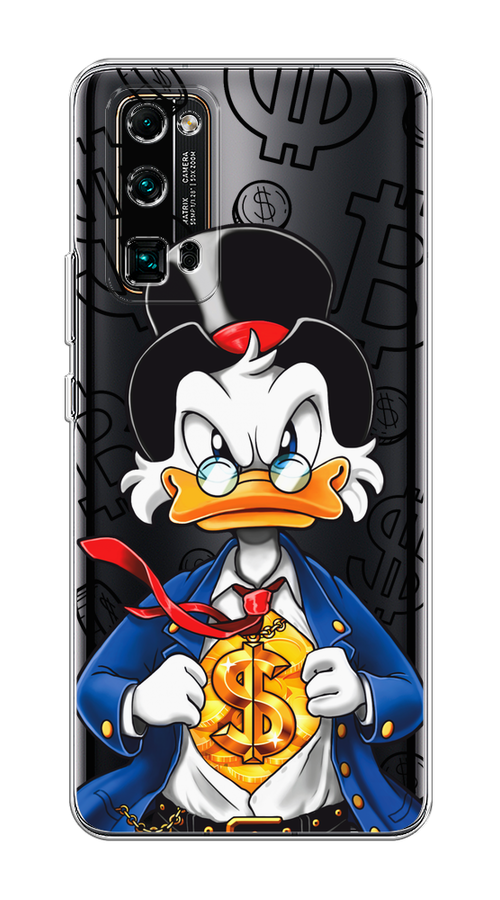 

Чехол на Honor 30 Pro Plus "Scrooge Goldman", Черный;белый;синий, 612250-1