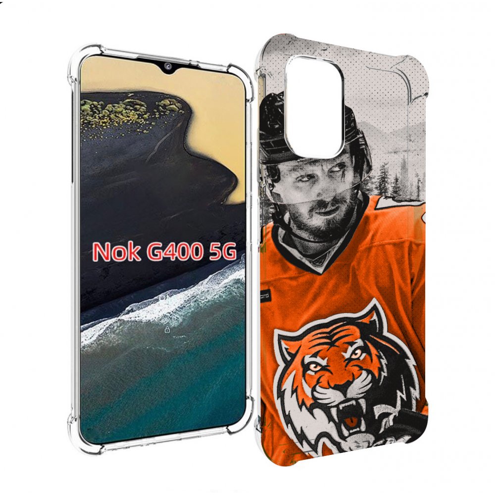 

Чехол MyPads хк амур мужской для Nokia G400 5G, Прозрачный, Tocco