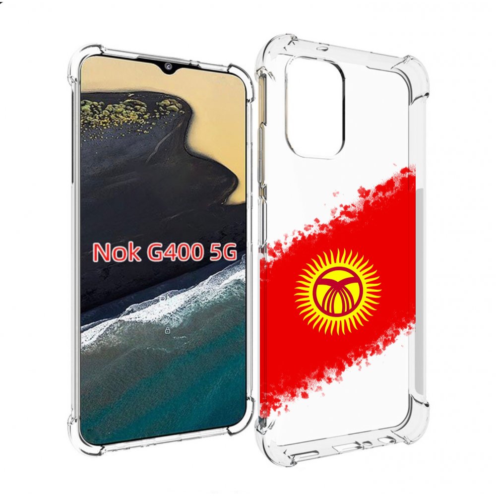 Чехол MyPads флаг Киргизии для Nokia G400 5G