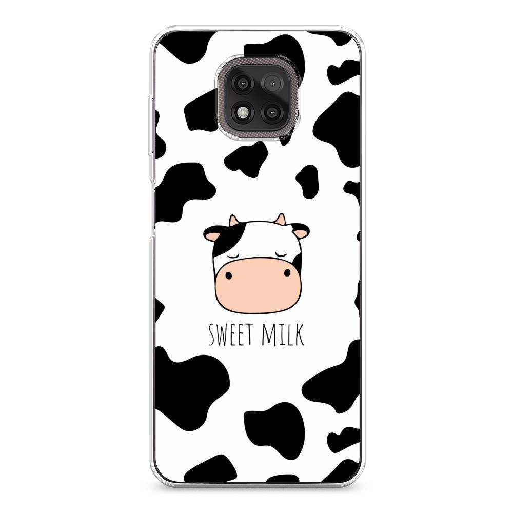 

Чехол на Motorola Moto G Power 2021 "Sweet milk", Розовый;белый;черный, 242750-1