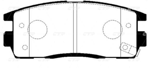 

Колодки тормозные Ctr gk0447