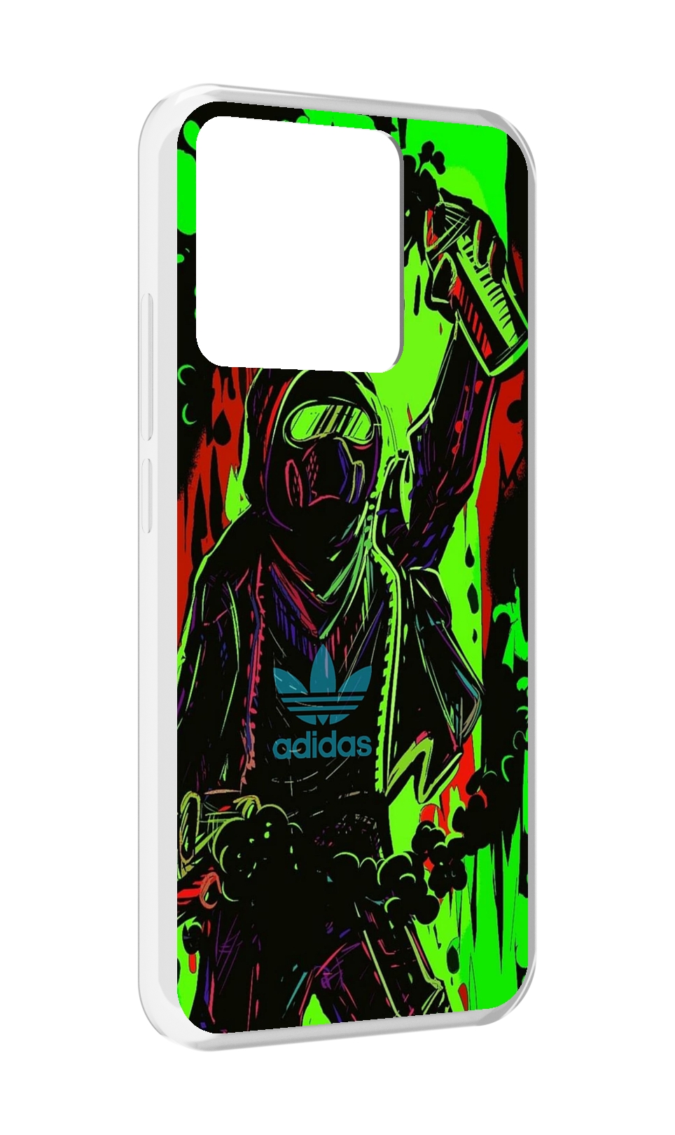 

Чехол MyPads Tocco для Xiaomi Redmi 10A мужчина в красках адидас, Прозрачный, Tocco