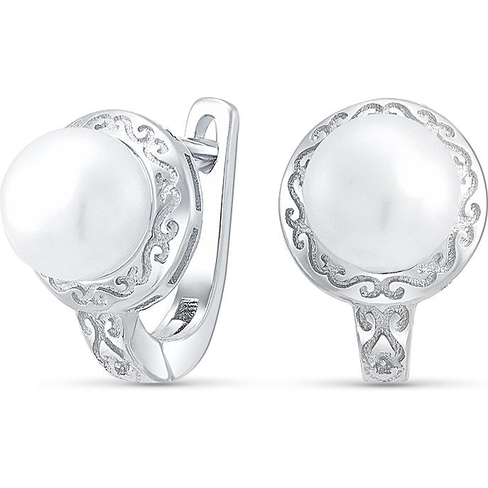 

Серьги женские из серебра Silver Wings 22set10787-113, жемчуг, 22set10787-113