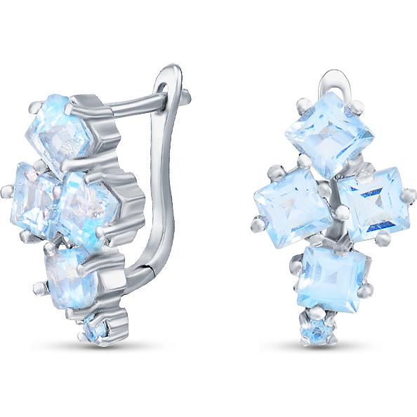 

Серьги женские из серебра Silver Wings 22knys1593-155, топаз, 22knys1593-155