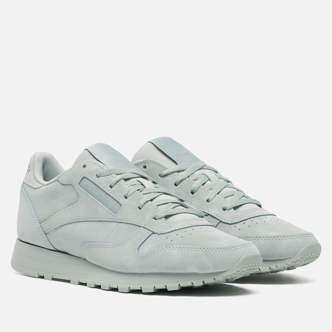 

Женские кроссовки Reebok Classic Leather зелёный, размер 38.5 EU, Зеленый, Classic Leather