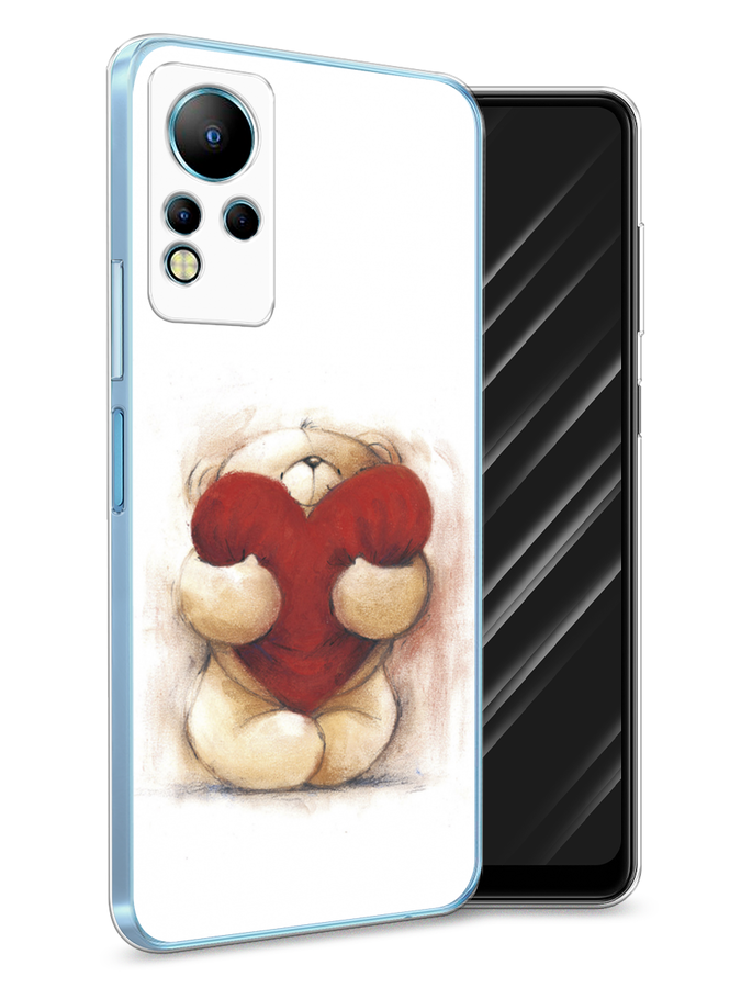 

Чехол Awog на Infinix Note 11 "Мишка с сердцем 1", Разноцветный, 3100450-6