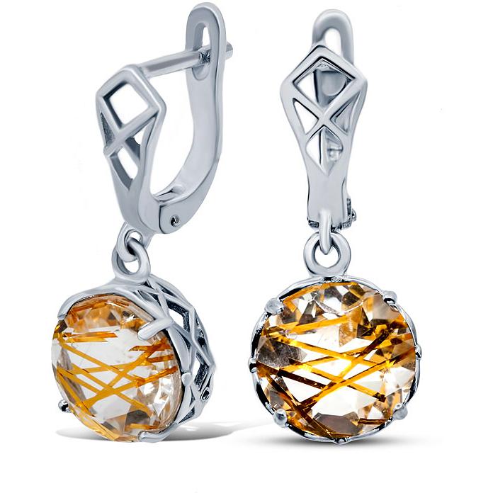 

Серьги женские из серебра Silver Wings 22veafa01849s-19, кварц, 22veafa01849s-19