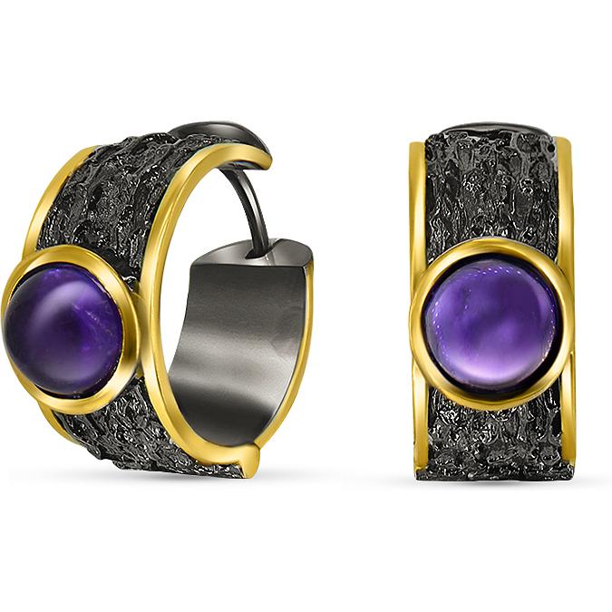 

Серьги женские из серебра Silver Wings 22ye0069gp-196, аметист, 22ye0069gp-196